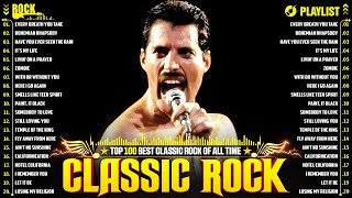 Classic Rock Songs 70s 80s 90s Full Album - Queen, Aerosmith, Guns' N Roses, Bon Jovi, ACDC, U2