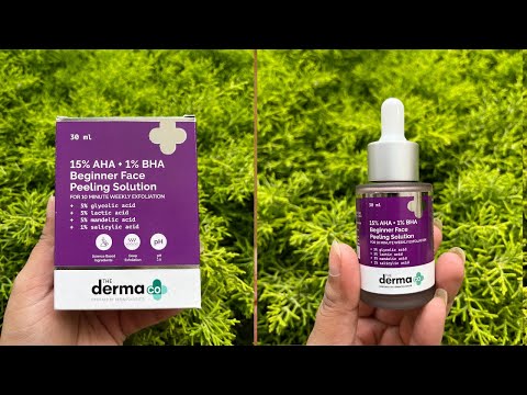 The Derma Co.’s 15% AHA & 1% BHA Peeling Solution for beginners Review