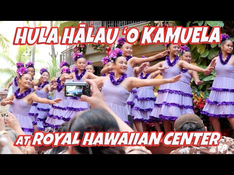 Hula Halau O Kamuela at Royal Hawaiian Center's Royal Grove November 27, 2024