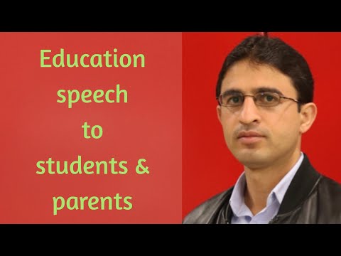 Education speech to students and parents in Hong Kong, Pakistani