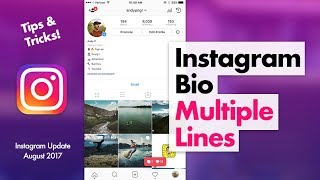 How to Edit Instagram Bio - Multiple Lines Tips & Tricks