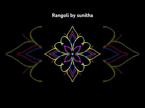 Easy rangoli design #rangoli #shorts #ytshorts #kolam