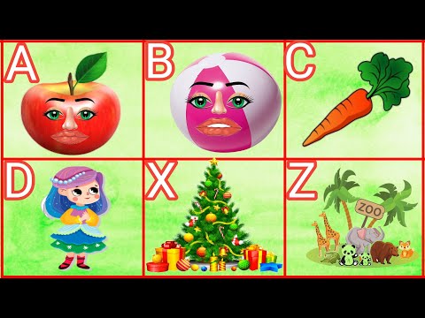 A for apple b for ball alphabet a to z / phonics song with two words a to z / Nursery Classes