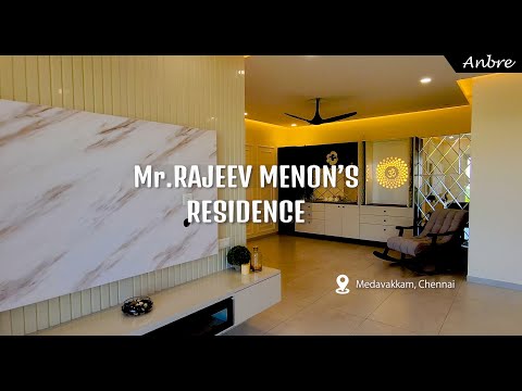 Casagrand Zenith 3 BHK Luxury Home Interior Design Tour : (Anbre Interiors)