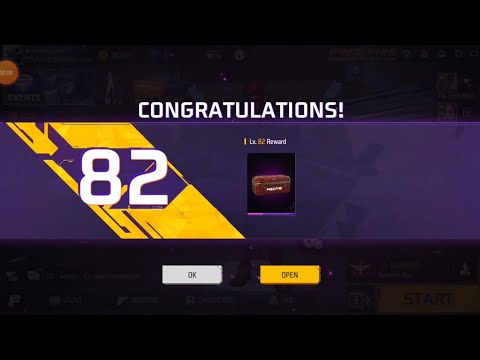 Finally 82 Level Completed 😍|| Free Fire 82 Level Reward Unboxing 😱