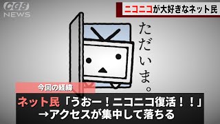 ニコニコ動画さん、遂に復活をするも待ち侘びたファンが殺到しサーバーが落ちてしまうwwwww