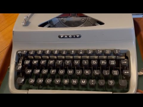 What is a vintage Facit typewriter?