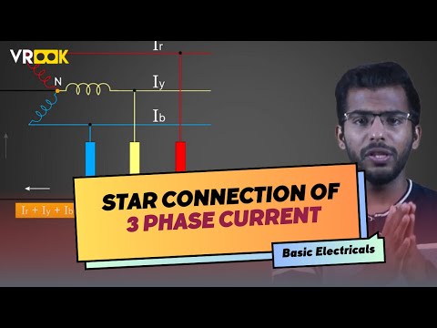 Star connection of 3 Phase Current