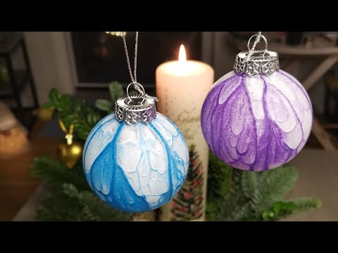 156. frosted ornaments learning new things. #acrylic #pouring #ornaments #diy