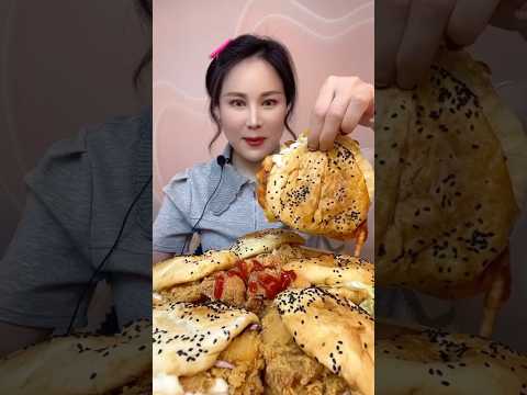 먹방 먹는 소리 Chicken Burger #asmr #mukbang #eating #shorts