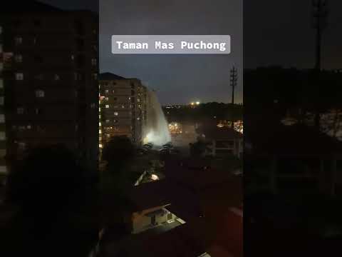 Tangki dia aparment penaga mas , puchong pecah..