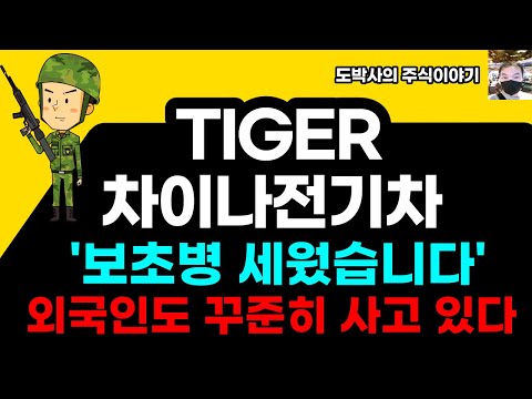 TIGER차이나전기차 고점에서 63프로폭락 내년이 기회일수 있다  외국인도 사고있다 왜 매수했을까