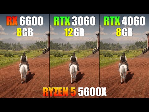 RX 6600 vs RTX 3060 vs RTX 4060 : Ryzen 5 5600X - Test in 16 Games