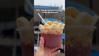 Acai Bowls step from the beach at Surfers Point Cafe! 🌊🌞