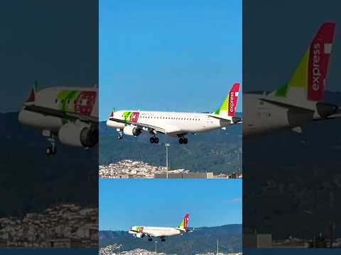 TAP Air Portugal 🇵🇹 landing at Barcelona #youtubeshorts #remix #planespotting #shorts #short