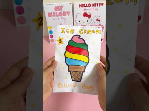 Ice cream blind bag 2! #blindbag #blindbagopening #papercraft #craft #diy #papersquishy #shorts