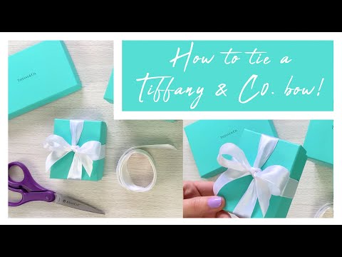 How to tie the Tiffany bow!