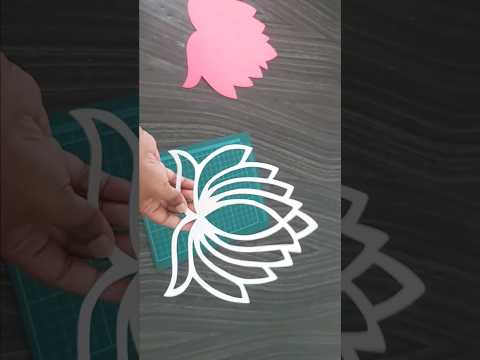 DIY Lotus wall hanging made with Plastic bottle #diy #papercraft #bestoutofwaste #poojadecoration