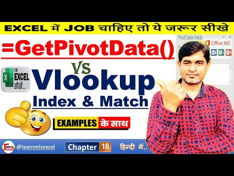 Get Pivot data | Use Get Pivot Data Function to Pull Values from Pivot Table | Part 18