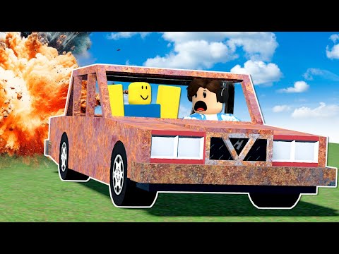 Driving Cars Down a HUGE HILL.. (Roblox)