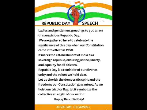 🇮🇳 republic day speech in english #republicday2025  #short #shout #shortsfeed #happyrepublicday