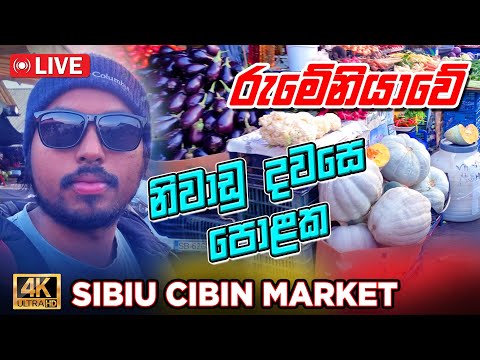 Sibiu Cibin market 🇷🇴 රුමේනියාවේ නිවාඩු දවසෙ පොළක 🇷🇴