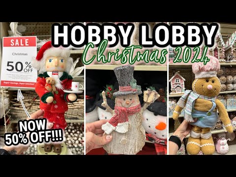 NOW 50% OFF - HOBBY LOBBY CHRISTMAS DECOR 2024 | Hobby Lobby Shop with Me 2024