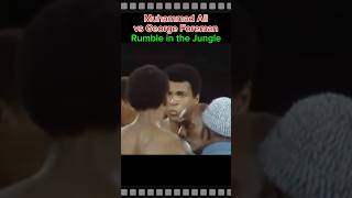 Rumble in the jungle | Muhammad Ali vs George Foreman #shorts