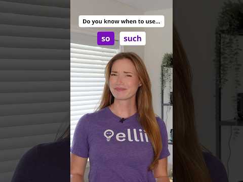 So Vs. Such #shorts #ellii #learnenglish #grammar #vocabulary