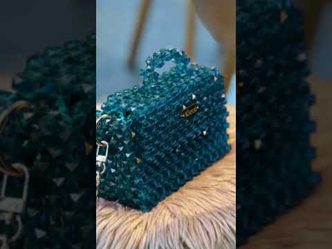 Crystal purse design ideas / Trendy beaded bag #crystalbeadedpurse #shorts