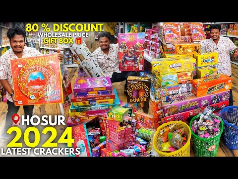 Hosur Crackers Shop 2024 🧨 | 80% Discount | Manjunatha Crackers | Online Crackers Available !!