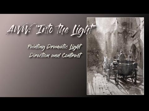 advancing with watercolor Horse and Driver   Painting Light