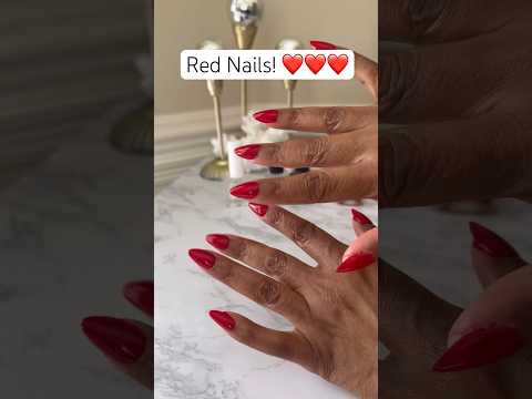 Watch How I Achieved Gorgeous Red Nails at Home!