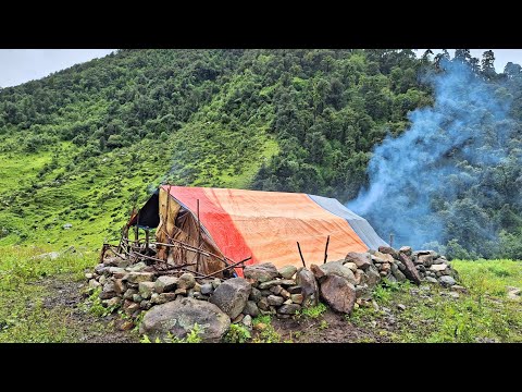 Nepali Rural Village Life During the Rainy Season _Nepali Himalayan Village Life _ Daily Activities