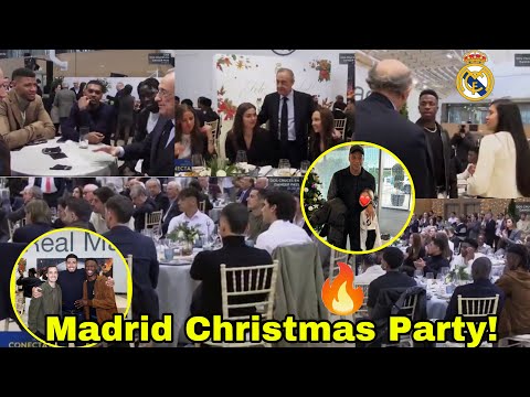 Real Madrid Christmas PARTY with Men’s Women’s & Basketball Team 🔥No Mbappe | Florentino Perez,Vini