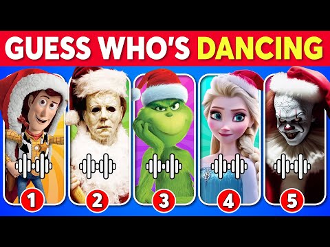 Guess Who's Dancing 🎅🎄 Christmas Edition | The Grinch, Elsa, Pennywise