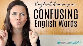 Confusing English Words! | HOMONYMS | Fix Common Vocabulary Mistakes & Errors