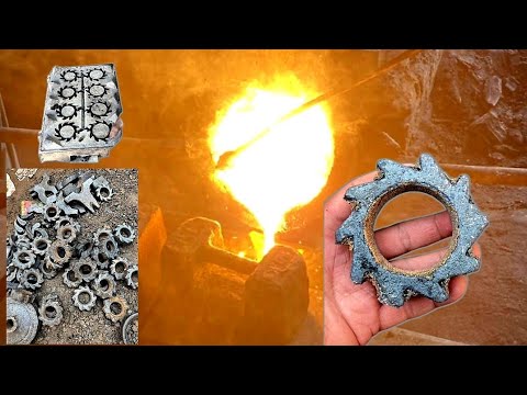 Metal Casting Foundry: Handcrafted Oil Pump Gear Set Manufacturing Process