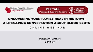 Jan. 2025 PEP Talk: Uncovering Your Family Health History