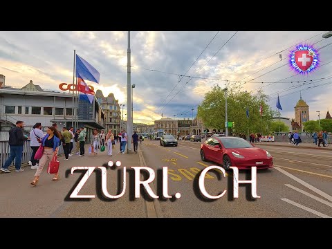 ZURICH SWITZERLAND ✨ 6 HOTELS near Main Station / Currently evening walk 4K