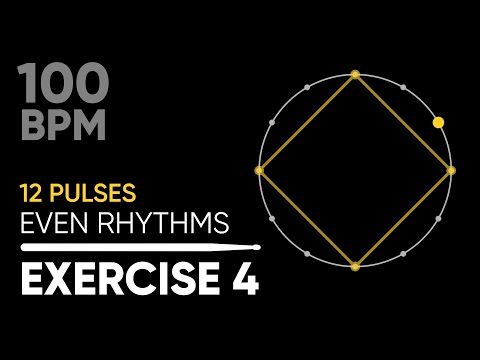 Coordination for drummers • Triplets Exercise 4 • 100 BPM