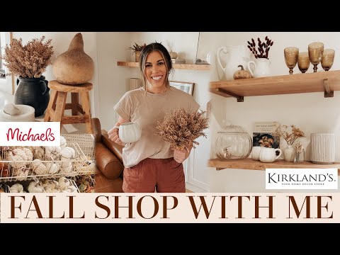 FALL SHOP WITH ME 2023 at MICHAELS AND KIRKLANDS | COZY FALL DECOR HAUL