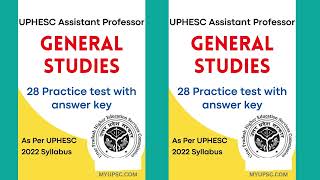 [28 Practice Test] UPHESC Assistant Professor GS Paper 1| English Medium