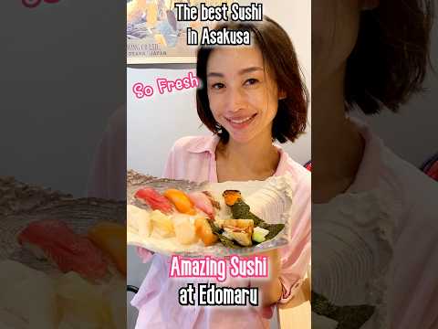 A Japanese lady shares the best Sushi in Asakusa! At Sushi Edomaru!