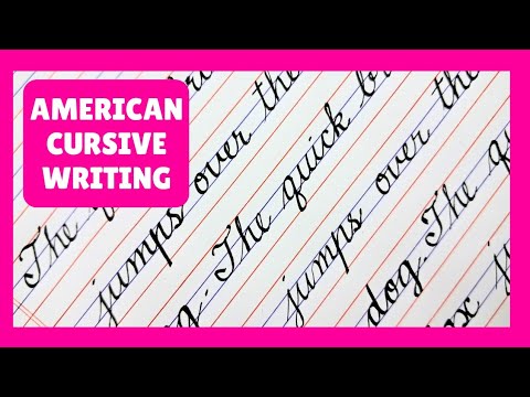 New American cursive writing, Cursive writing practice for beginners, Pangrams #cursivewriting