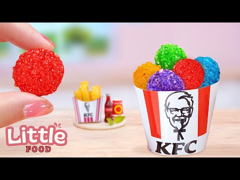 Fast Food Recipes 🧀 Special KFC Recipe | How To Make Fried Crispy Chicken Ball 😍 Little Food Cooking