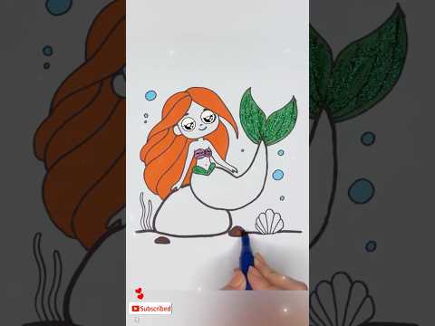 Let's Draw a Beautiful Mermaid! 🧜‍♀️🎨