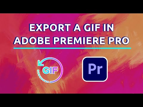 How To Export A GIF In Adobe Premiere Pro