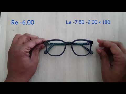 high index lenses 1.74 | Power -7.50 | thin glasses | high index glasses