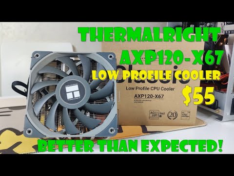 Thermalright AXP120-X67 Low profile cooler Unboxing and Review! 200W TDP?